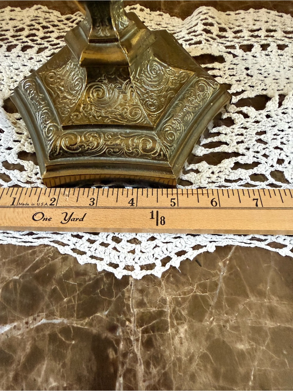 VTG Fenton 1995 Kristen’s Floral Handpainted Student Lamp Medallion Collection - Picture 13 of 14